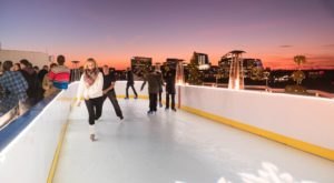 This Rooftop Ice Skating Rink Boasts The Most Stunning Views In DC