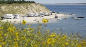 The Spectacular Spot In Nebraska Where You Can Camp Right On The Beach